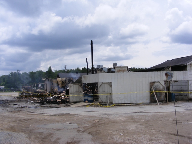 Jim's Country Mill fire aftermath photo 2