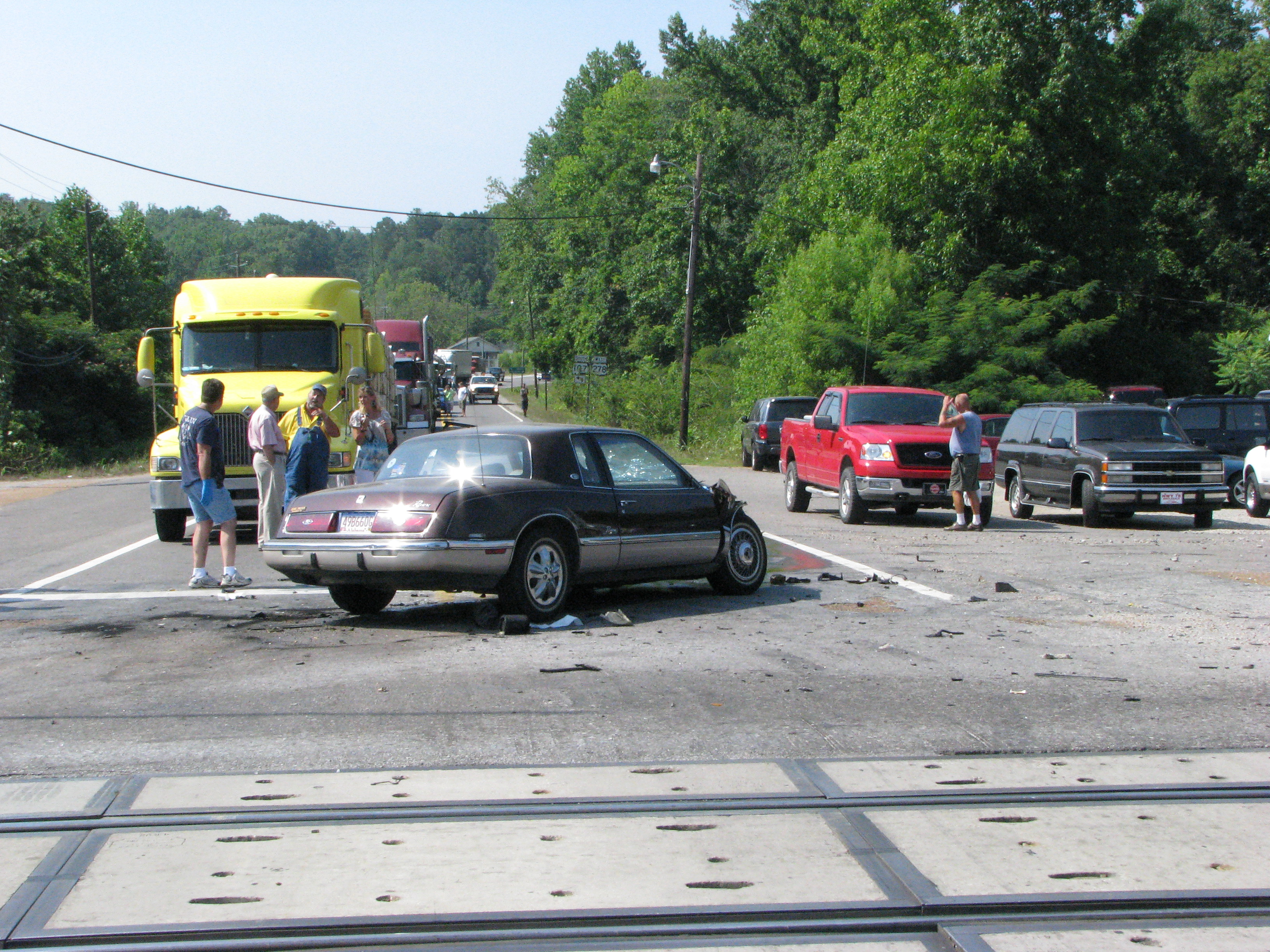 Automobile & Train Collide photo 2 of 2