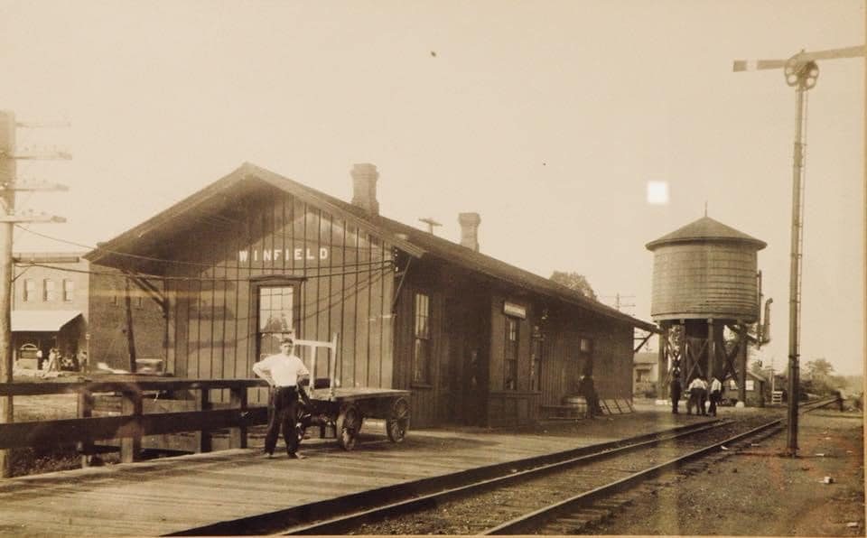 Historic Winfield train depot